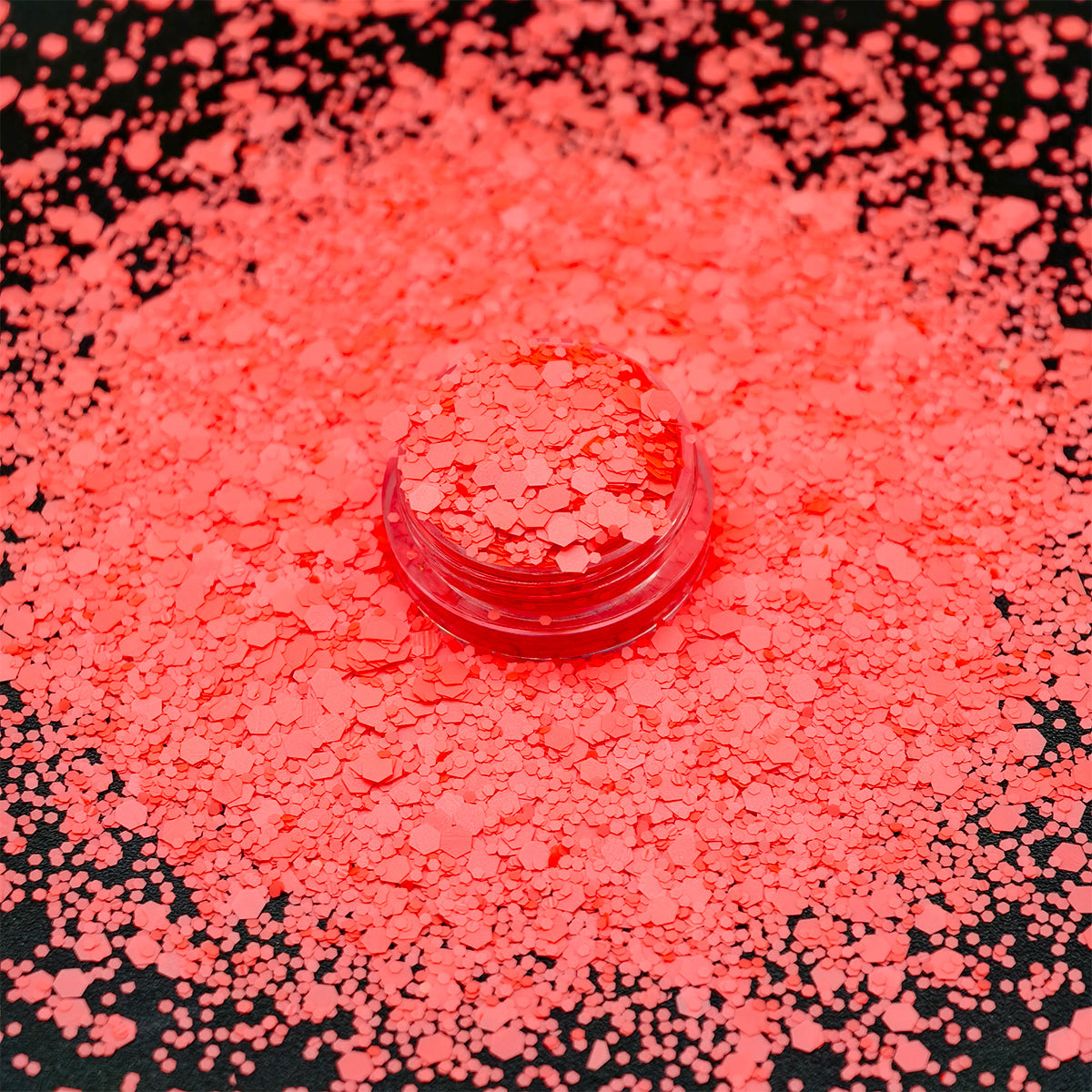 Coral Chunky Glitter