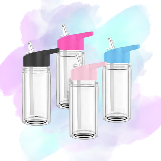 10oz Kids Snowglobe Cup Colored Lid