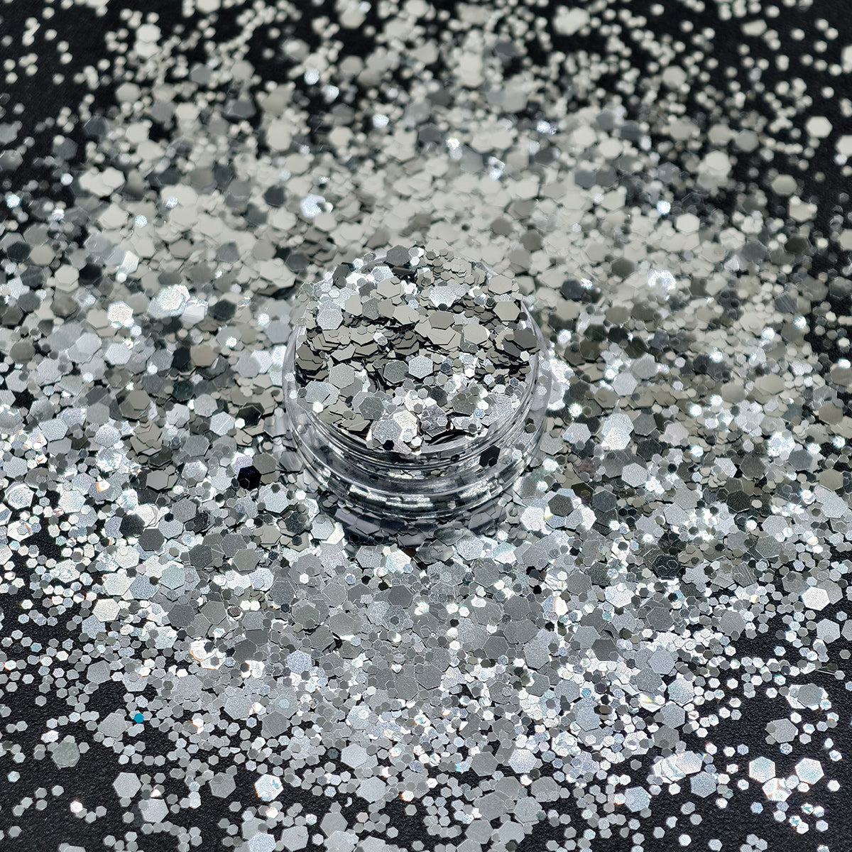 Gunmetal Chunky Glitter