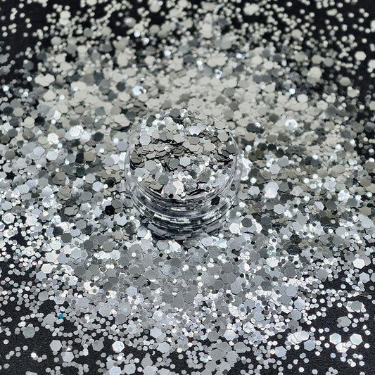 Gunmetal Chunky Glitter