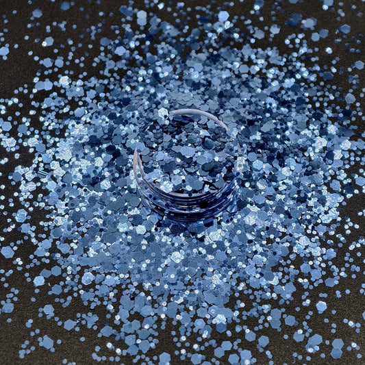 Denim Chunky Glitter