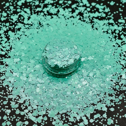 Aqua Chunky Glitter