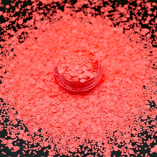 Coral Chunky Glitter